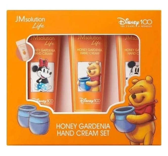 Набор питательных кремов для рук JMsolution Life Honey Gardenia Honey Hand Cream Set Disney 100 3х50 мл