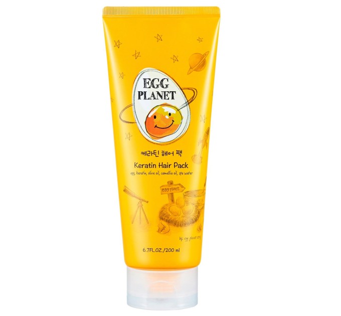 Восстановление волос с кератином: Egg Planet Keratin Hair Pack Daeng Gi Meo Ri 200 мл