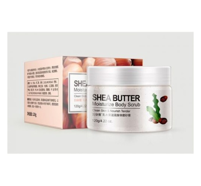 Освежающий телескраб с маслом Ши Bioaqua Body Scrub Shea Butter 120г