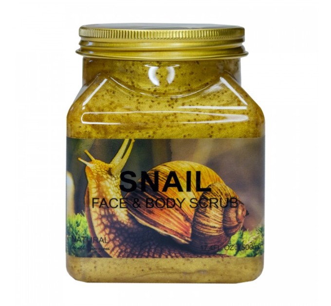 Новый Wokali Snail Face and Body Scrub: муцин улитки для натурального очищения лица и тела