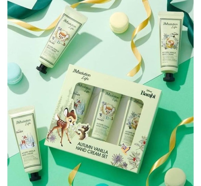 Набор кремов для рук Ванальная осень JMsolution Life Disney Autumn Vanilla Hand Cream Set 3х50 ml