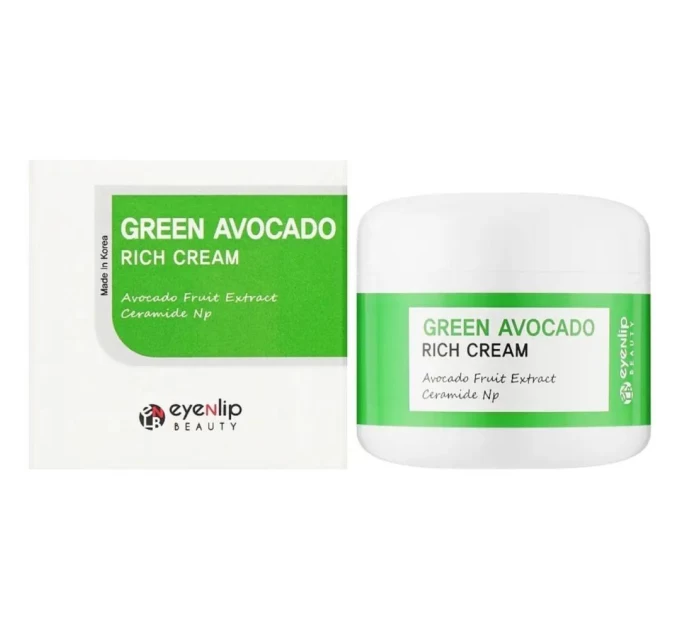 Крем для лица с авокадо Eyenlip Green Avocado Rich Cream 50 мл - Интенсивное увлажнение и питание