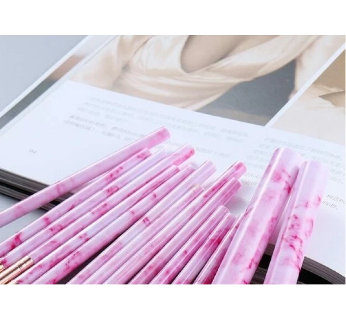 Освежите свой образ с набором кистей для макияжа Barva pink 15 шт Moki на сайте agon-v.com.ua