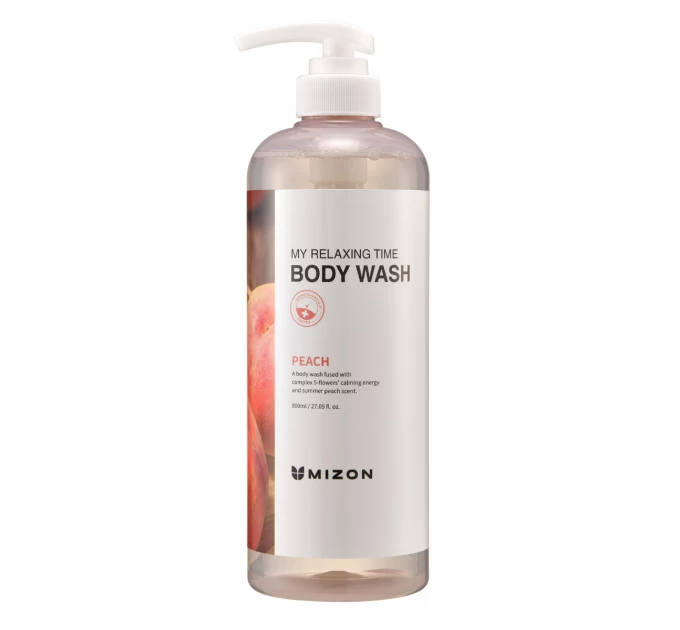 Гель для душу з екстрактом персика Mizon My Relaxing Time Peach - розслабтеся та насолоджуйтесь!