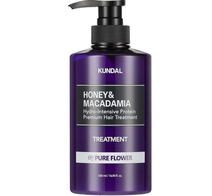 Поживний кондиціонер Honey & Macadamia Protein Hair Treatment Pure Flower Kundal 500 мл