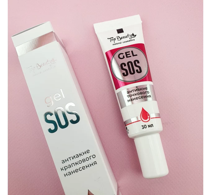 Гель антиакне Top Beauty Gel SOS 30 мл: точечное решение проблем кожи 4820169183224