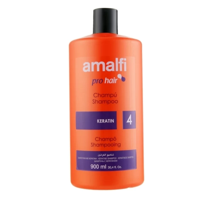 Уход за волосами с шампунем Amalfi Keratin 900 мл