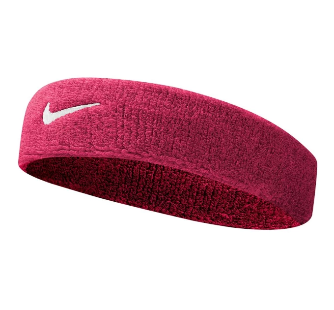 Повязка Nike Swoosh Headband Vivid Pink/White: стильный аксессуар для спорта на agon-v.com.ua