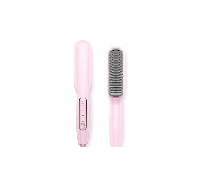 Расческа електрична Yueli Anion Straight Hair Comb HS-528P Pink
