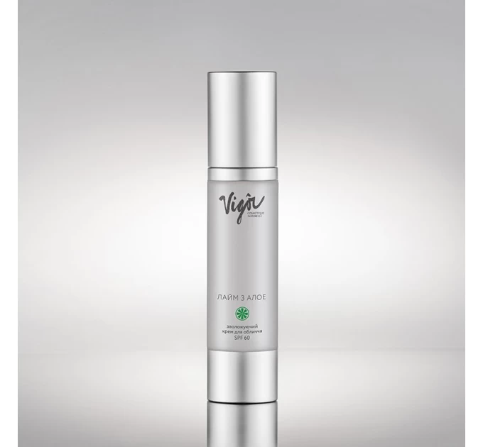 Увлажнюючий крем Vigor SPF 60 з ароматом лайма та алое - 20 мл