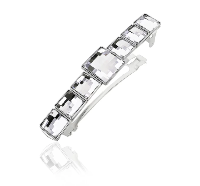 Заколка KOBI Dolly з Swarovski Білий: неперевершена краса на сайті agon-v.com.ua