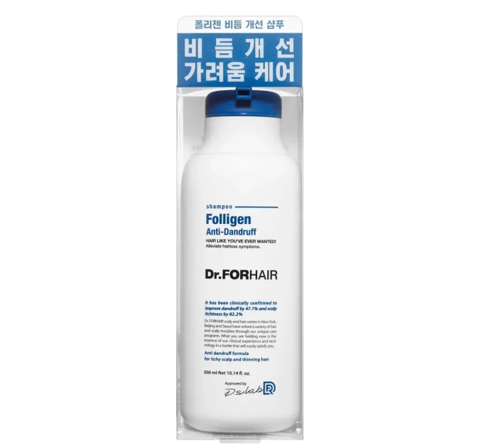 Борьба с перхотью: Шампунь Dr.FORHAIR Folligen для ослабленных волос
