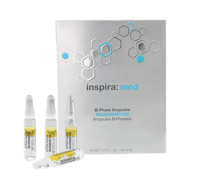 Ампули Bi-Phase Neurogenetics Med від Inspira:cosmetics для нейродерміту 14х2 мл 4251059310435