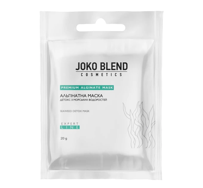 Альгінатна маска Детокс з морськими водоростями Joko Blend 20 г: корисний догляд для шкіри.
