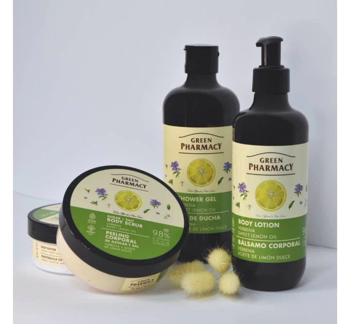 Набір Green Pharmacy Вербена і масло солодкого лимона - натуральна краса для вашого тіла!