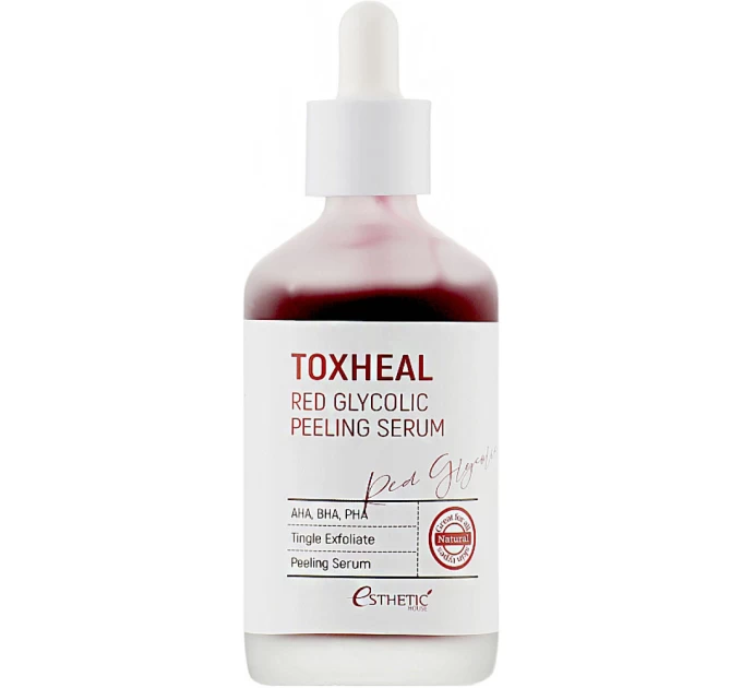 Кислотный пилинг-серум Esthetic House Toxheal Red Glycolic Peeling Serum 100 мл: идеальное обновление кожи 8809450012173