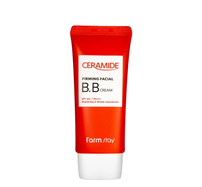 Осветляющий и разглаживающий ВВ-крем FarmStay Ceramide с SPF50, 50 г (FS 8755) для идеальной кожи