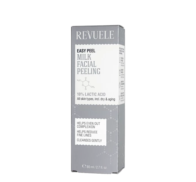 Эффективный молочный пилинг для лица REVUELE Easy Peel Milk 80 мл – обновление кожи с нежностью