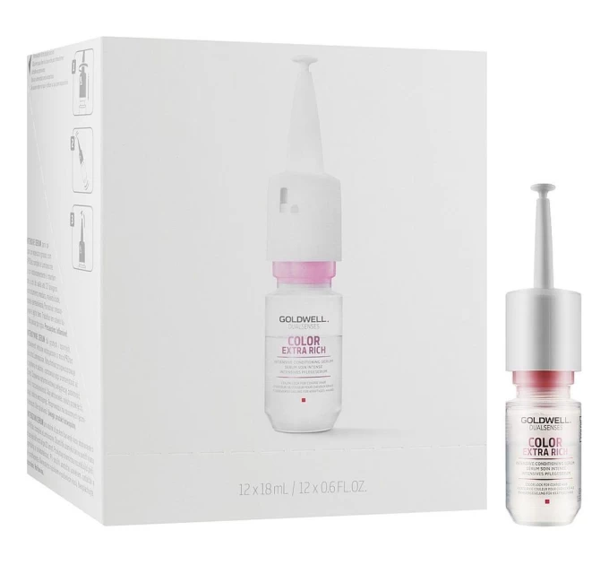 Інтенсивна сироватка для кольору Goldwell Dualsenses Color Extra Rich 12x18 мл - Ідеальне збереження відтінку