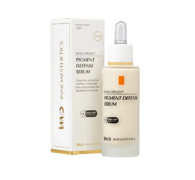 Сыворотка для отбеливания и депигментации Innoaesthetics EPIGEN 180 PIGMENT DEFENSE SERUM 30 мл — инновация для сияющей кожи от Агонь-В