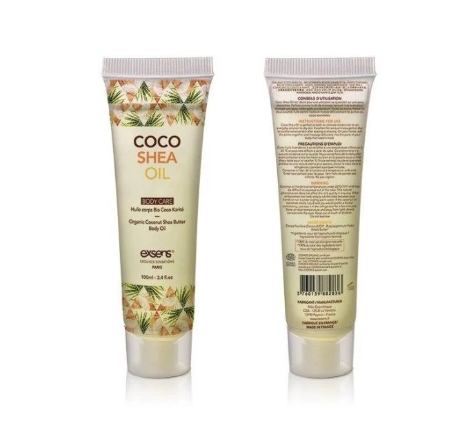 EXSENS Coco Shea Oil: Органическое кокосовое масло Карите (Ши) 100 мл