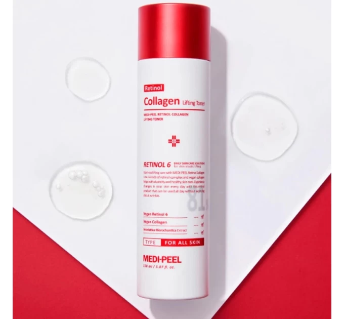 Идеальный тонер для лица с ретинолом и коллагеном MEDI-PEEL Retinol Collagen Lifting 150 мл — омоложение и упругость кожи