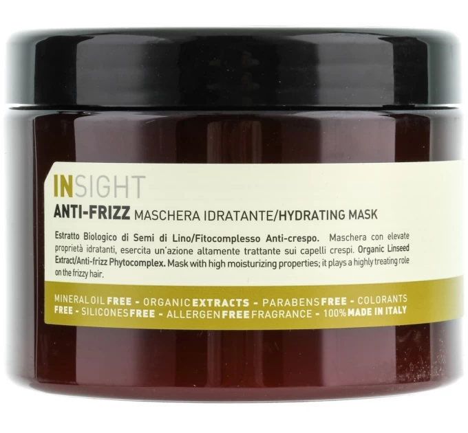 Маска для волос Insight Anti-Frizz 500 мл: Идеальное увлажнение для вашего стиля