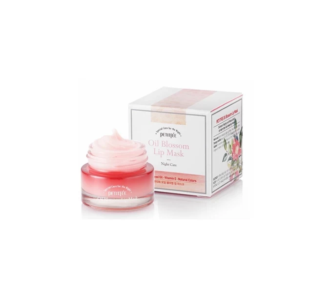 Нежный уход для губ: Маска с маслом камелии Petitfee & Koelf Oil Blossom Lip Mask 15 г