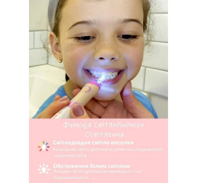 Умная зубная щетка Urbanclean с LED подсветкой и 4 насадками – идеальный выбор для детей на agon-v.com.ua