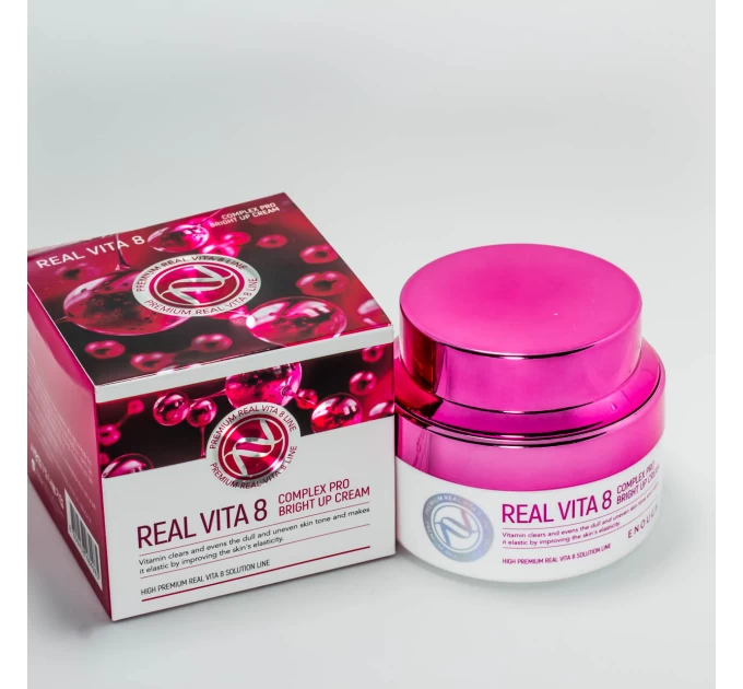 Питательный крем для лица Enough Real Vita 8 Complex Pro Bright Up Cream 50 мл — сияние и здоровье кожи с EN 5747