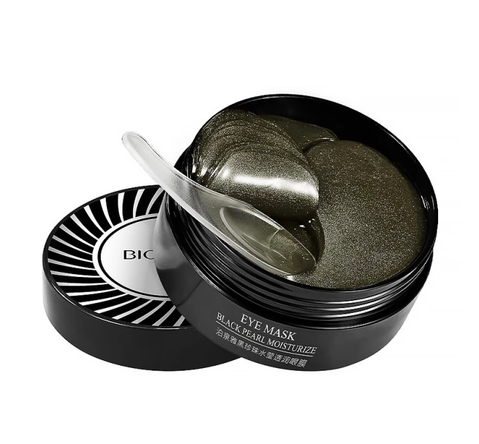 Гидрогелевые патчи Bioaqua Eye Mask Black Pearl: Увлажняющий уход 80 г для сияния кожи