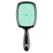 Расческа Janeke Superbrush: черная с бирюзовым.