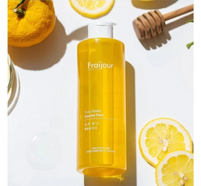 Тонер для лица Fraijour Yuzu Honey Essential с прополисом: свежесть и забота в каждой капле