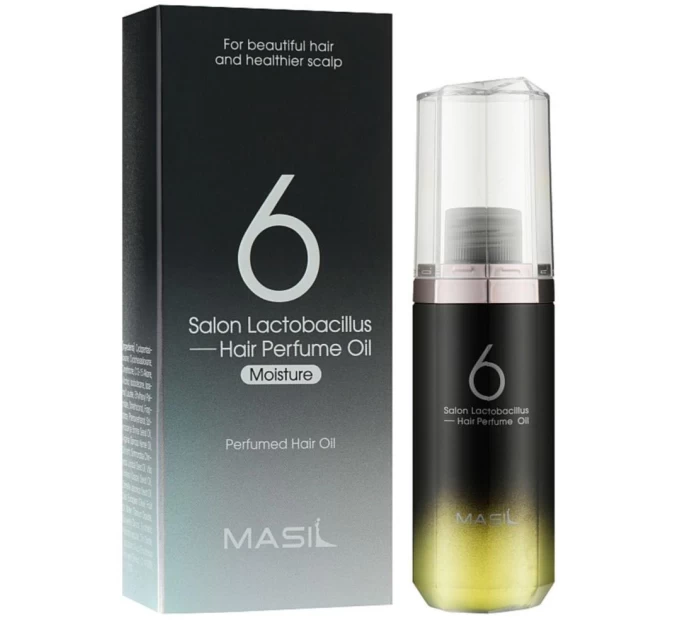 Инновационное увлажняющее масло для волос Masil 6 Salon с лакто бактериями и ароматом, 66 мл