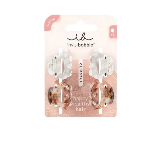 Ексклюзивна колекція: Заколка для волосся invisibobble Clipstar Petit Bijoux - 4 шт.