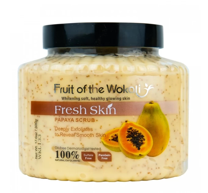 Скраб для тела Wokali Fresh Skin Scrub Papaya - идеальный выбор для очищения и омоложения кожи!