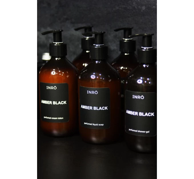 Интенсивное увлажнение с Парфюмированным крем лосьоном INRO Amber Black 500 мл