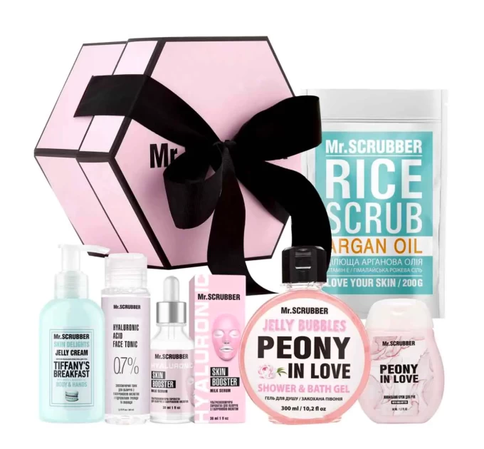 Подарунковий набір косметики Mr.Scrubber Girl Set - Ідеальний догляд за обличчям і тілом!