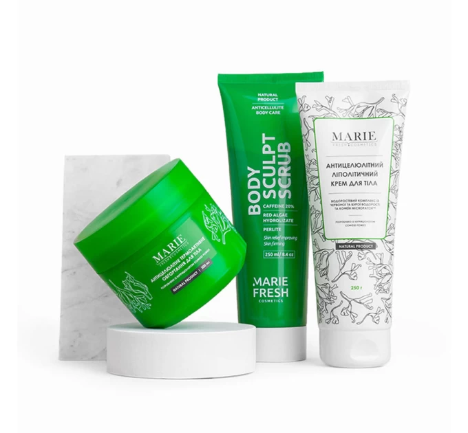 Набір для тіла проти целюліту Anti-cellulite Body Set Marie Fresh cosmetics 800 мл