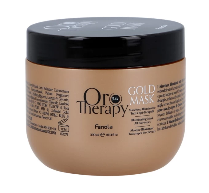 Роскошная маска для волос Fanola Oro Therapy Gold 300 мл - Золото вашего ухода