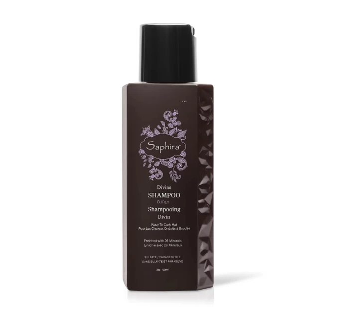 Минеральный шампунь CURLY Saphira 90 мл: уход для вьющихся волос