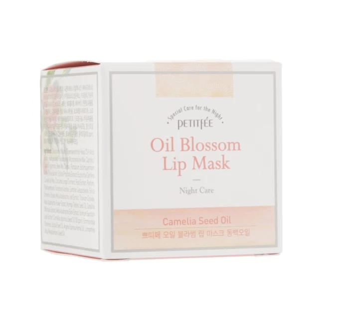 Нежный уход для губ: Маска с маслом камелии Petitfee & Koelf Oil Blossom Lip Mask 15 г