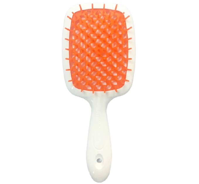 Щетка для волос Janeke Superbrush: белый цвет с оранжевым.