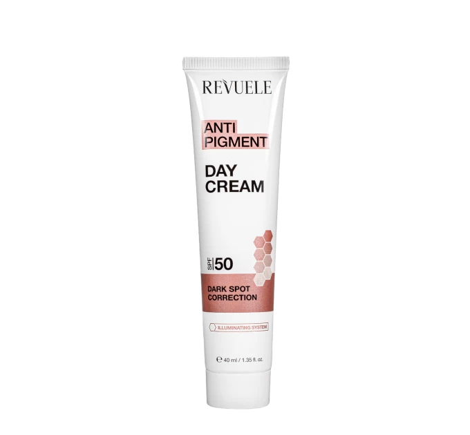 Крем для Лица REVUELE Anti Pigment с SPF 50 - Эффективное Отбеливание и Защита от Пигментации 40 мл