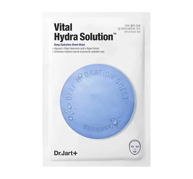 Интенсивное увлажнение с тканевой маской Dr. Jart Vital Hydra Solution 25 г от Агонь-В