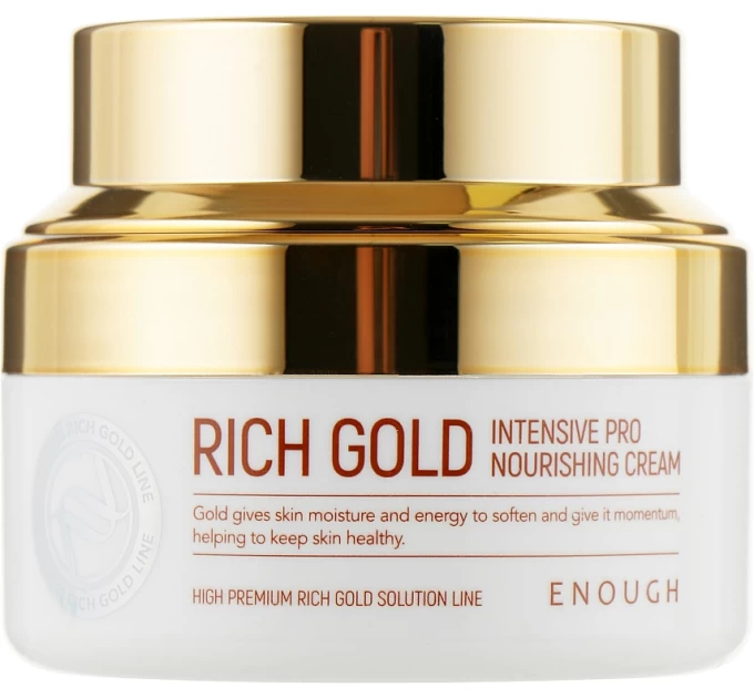Неймовірне зволоження з Кремом для обличчя Enough Rich Gold Intensive Pro Nourishing 50 мл