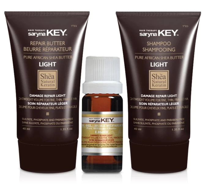 Набір для оновлення волосся, легка формула відновлення пошкоджень Light Saryna Key 90 мл