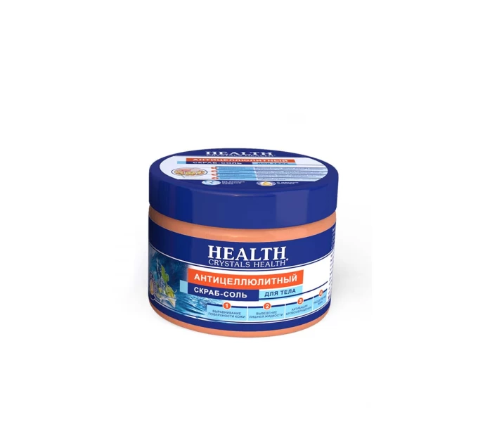 Скраб косметичний солевий "Антицелюлітний" Crystals Health 500 г: ефективний засіб для боротьби з целюлітом