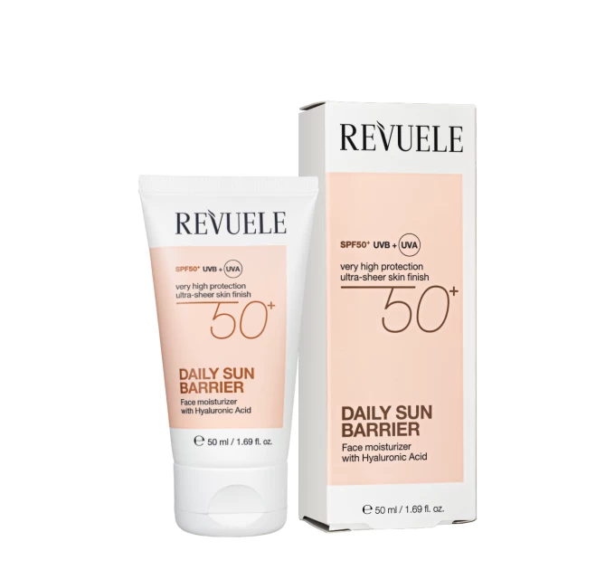 Крем-барьер для лица REVUELE Daily Sun Barrier SPF 50 50 мл – надежная защита от солнца