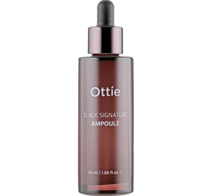 Ампульная сыворотка с муцином улитки Ottie Black Signature Ampoule 50 мл — секрет молодости вашей кожи